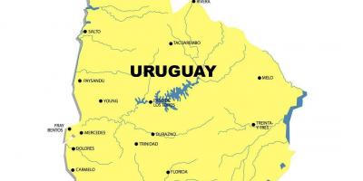 Mapa del río Uruguay