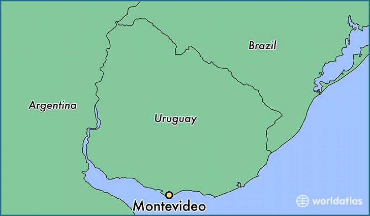 Mapa de montevideo Uruguay